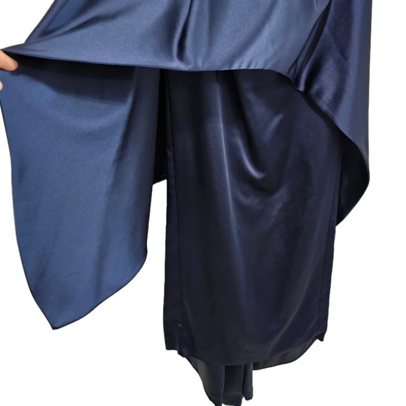 John Paul Ataker Midnight Blue Structured Strapless Gown NWT - Picture 5 of 12